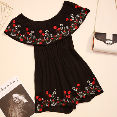 Κομψές γυναικείες ολόσωμες φόρμες με floral κεντήματα σε διάφορα χρώματα