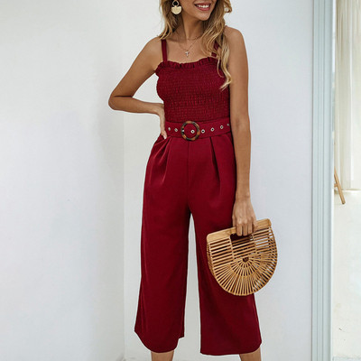 Stílusos női overál övvel, három színben