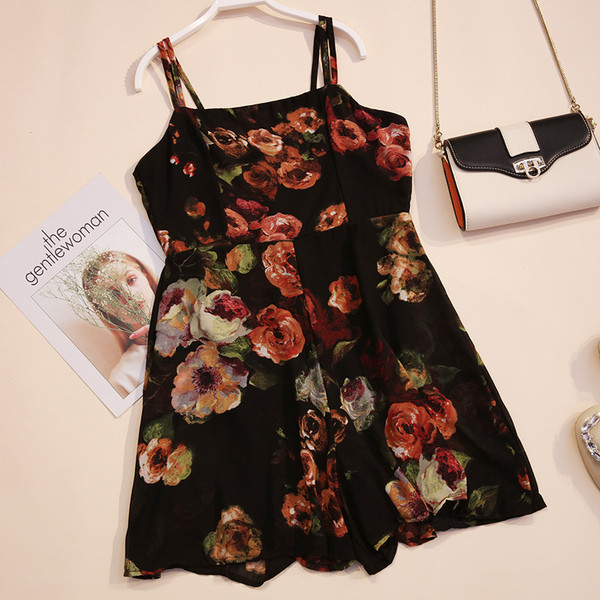 Γυναικεία ολόσωμη φόρμα με φυτικά μοτίβα σε δύο χρώματα