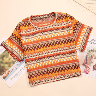 Színes női póló O-nyakkal több színben