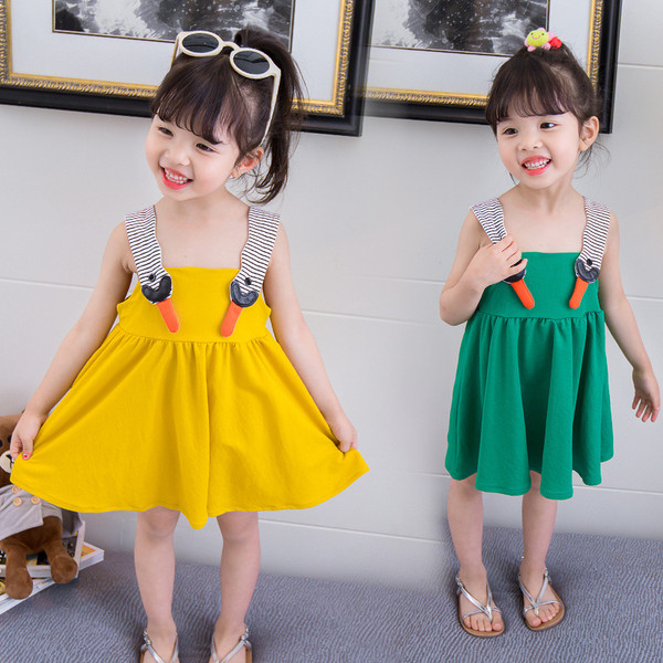 Gyerekruha modell sárga és zöld színben