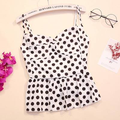 Modern női felső, pöttyökkel több színben