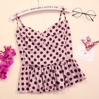 Modern női felső, pöttyökkel több színben