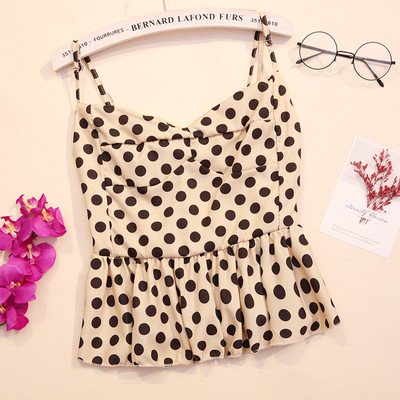 Modern női felső, pöttyökkel több színben