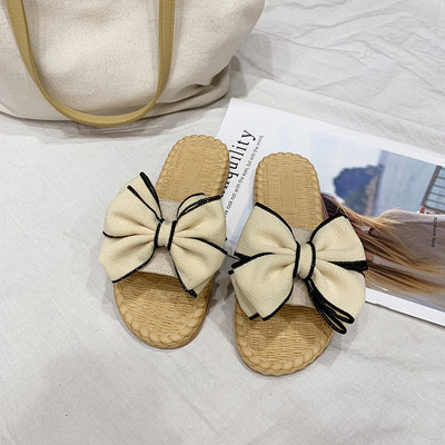 Papuci casual dama cu panglica in doua culori