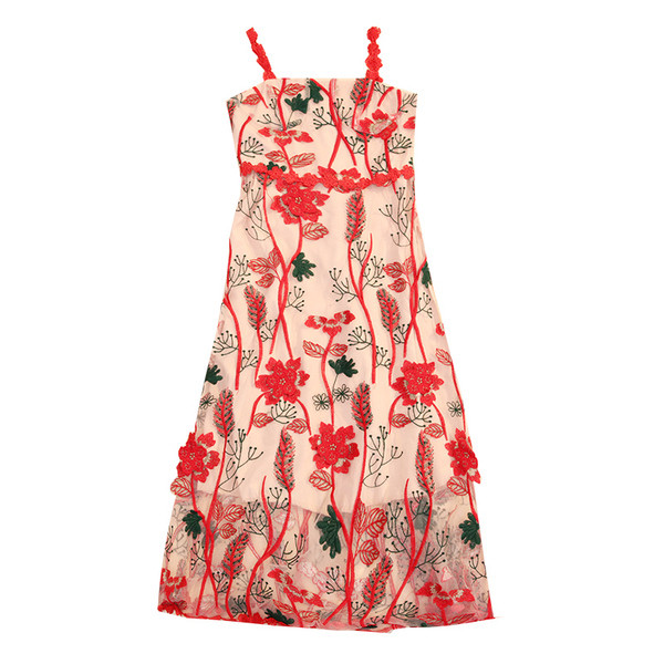 Stílusos női ruha virágos motívumokkal és vékony pántokkal