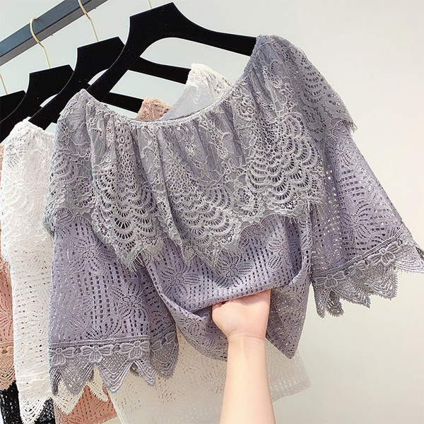 Bluza de dama eleganta din dantela in mai multe culori