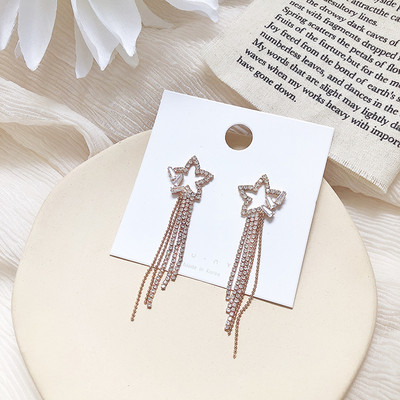 Cercei eleganti de dama cu pietre si elemente de agatat