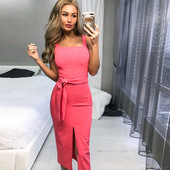 Stílusos női ruha Karcsú modell több színben