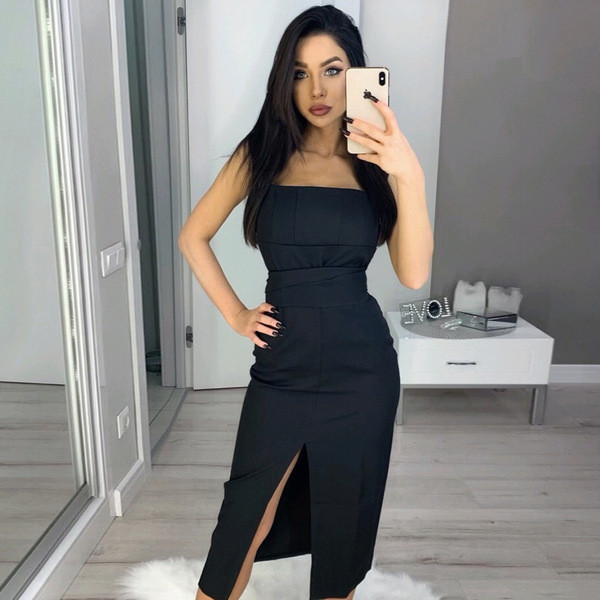 Stílusos női ruha Karcsú modell több színben