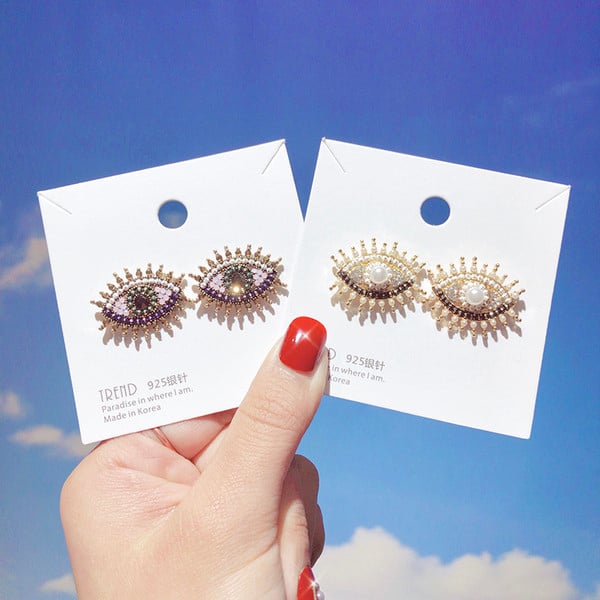 Új szem alakú női fülbevaló modell, két színben