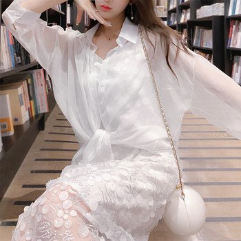 Rochie elegantă de damă cu un element de paiete în roz și alb