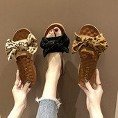 Alkalmi női papucs szalaggal, négy színben