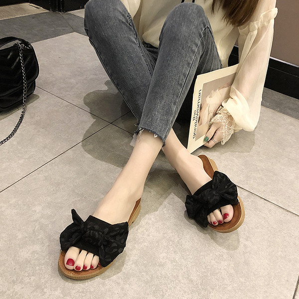 Alkalmi női papucs szalaggal, négy színben