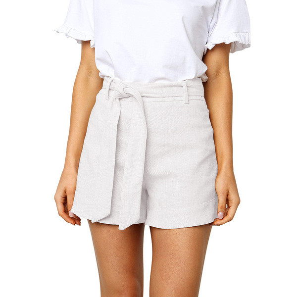 Pantaloni scurți moderni de damă cu talie înaltă în patru culori