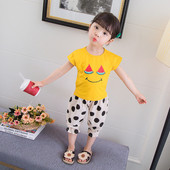 Set modern pentru copii cu aplicare in doua culori - pentru fete