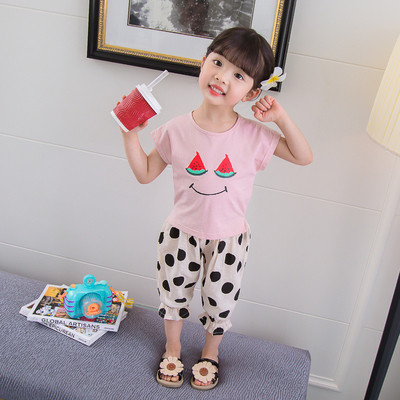 Set modern pentru copii cu aplicare in doua culori - pentru fete