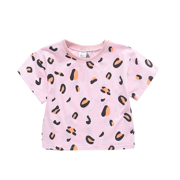 Modern, rózsaszín és fehér póló lányoknak