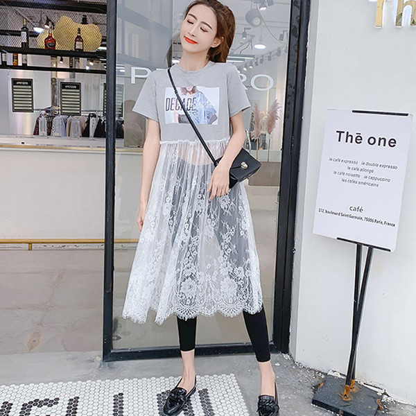 Női póló tüll hosszú modellel fehér, szürke és fekete színekben