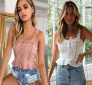 Három színben megkötős női felső