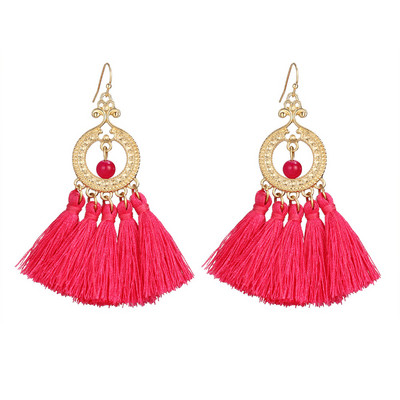 Modern női fülbevaló fém díszítéssel öt színben