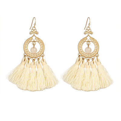 Modern női fülbevaló fém díszítéssel öt színben