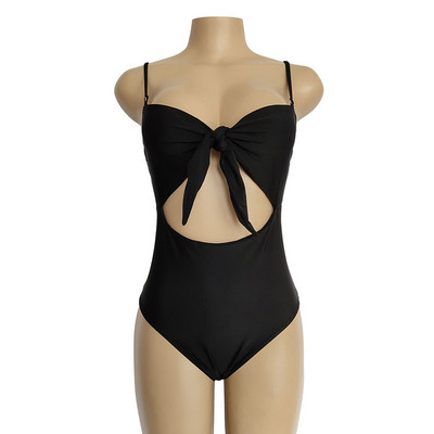 Κομψό ολόσωμο μαγιό με κορδόνια σε διάφορα χρώματα