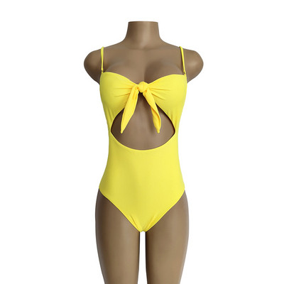 Κομψό ολόσωμο μαγιό με κορδόνια σε διάφορα χρώματα