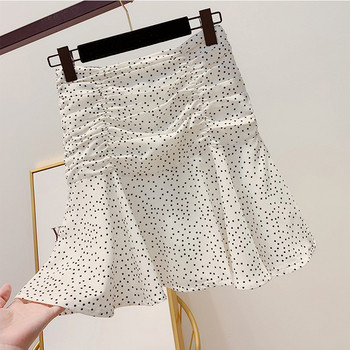 Magas derekú pöttyös szoknya többféle színben