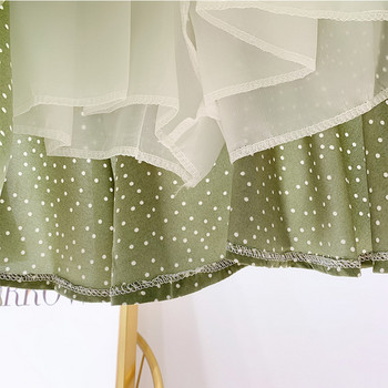 Magas derekú pöttyös szoknya többféle színben