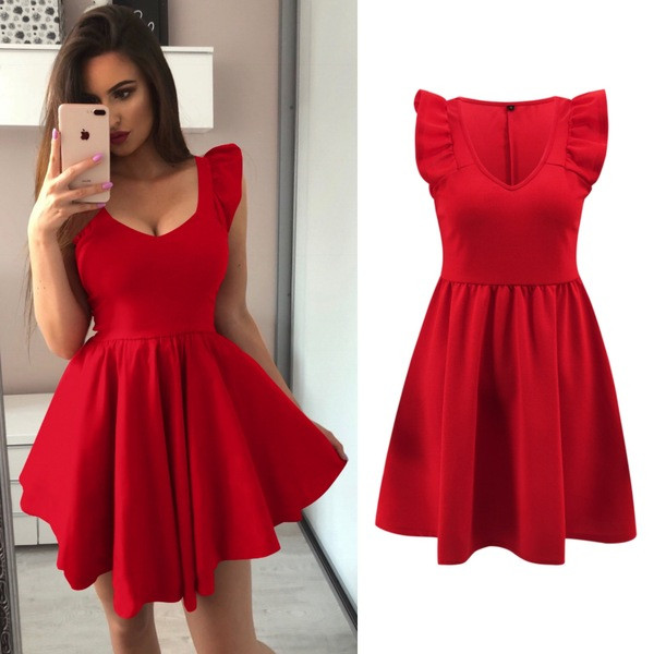 Model elegant de rochie de dama in patru culori