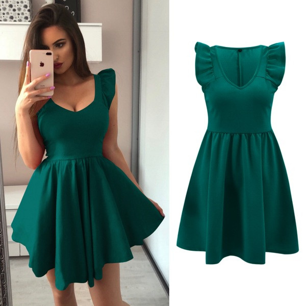 Model elegant de rochie de dama in patru culori