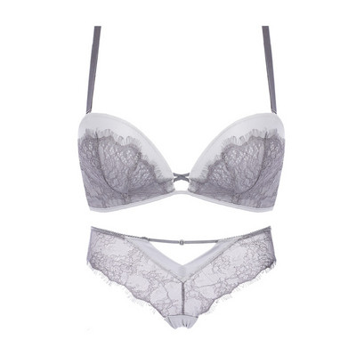 Lenjerie din două piese în alb și negru