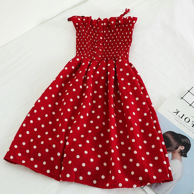 Rochie de dama moderna cu model decupat buline in mai multe culori