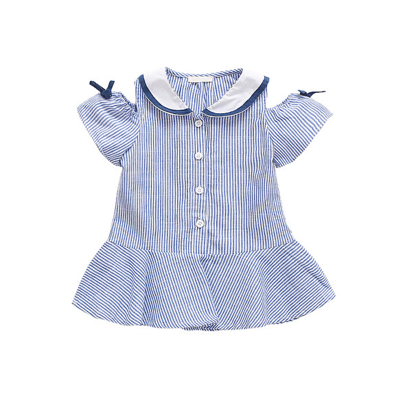 Jelenlegi kék színű, gombos gyerekruha