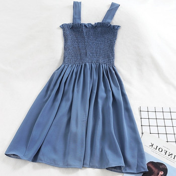 Rochie de vara moderna de dama cu bretele late in mai multe culori