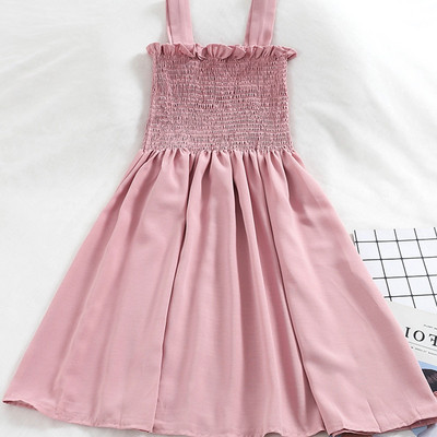 Rochie de vara moderna de dama cu bretele late in mai multe culori