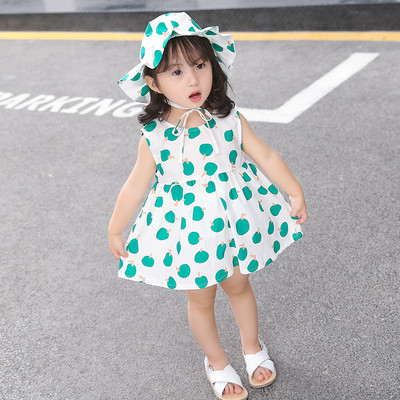 Детска модерна рокля разкроен модел в два цвята