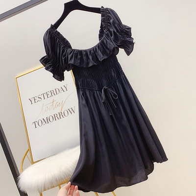 Női nyári ruha fehér és fekete színben