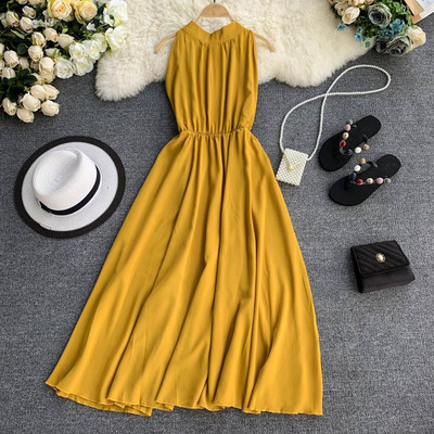 Stílusos női ruha - hosszú modell több színben