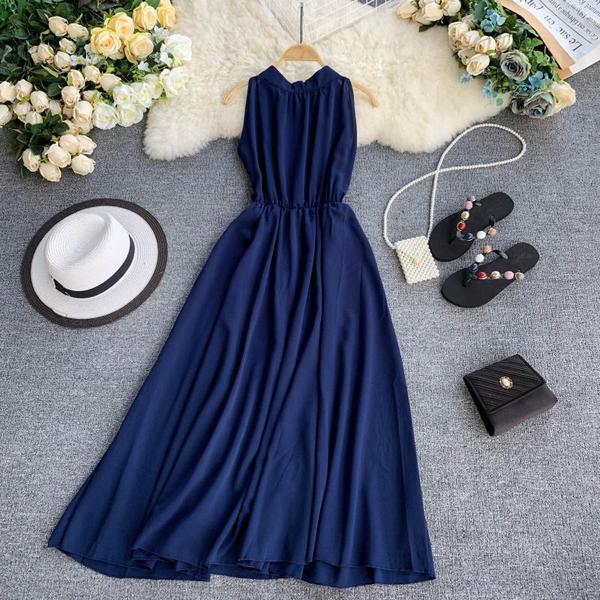 Stílusos női ruha - hosszú modell több színben