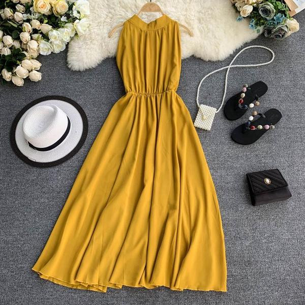 Stílusos női ruha - hosszú modell több színben