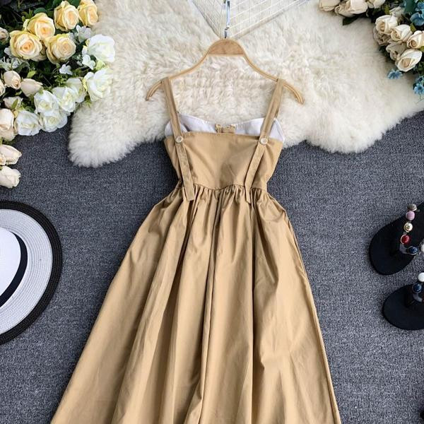 Modern női ruha cipzárral bézs és fekete színben