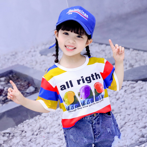 Alkalmi gyerek póló rátéttel lányoknak