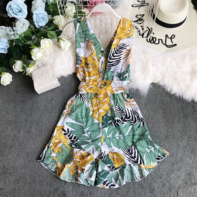 Salopeta de dama eleganta cu model floral in mai multe culori