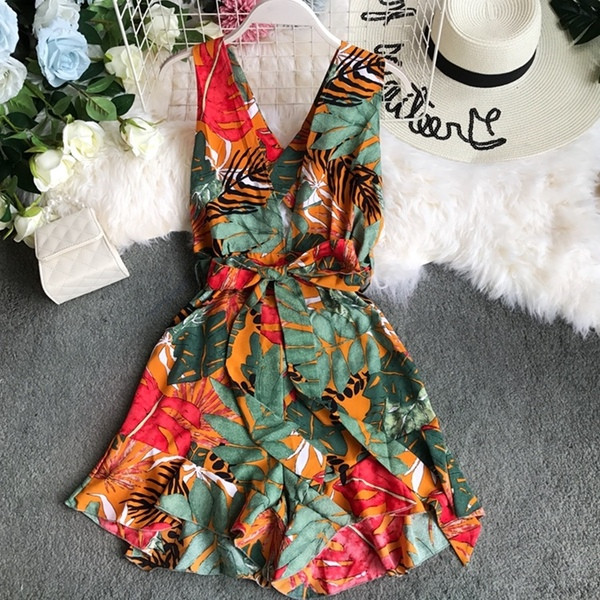 Salopeta de dama eleganta cu model floral in mai multe culori