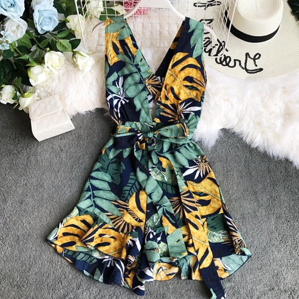 Salopeta de dama eleganta cu model floral in mai multe culori