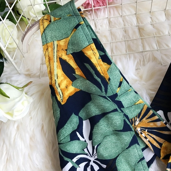 Salopeta de dama eleganta cu model floral in mai multe culori