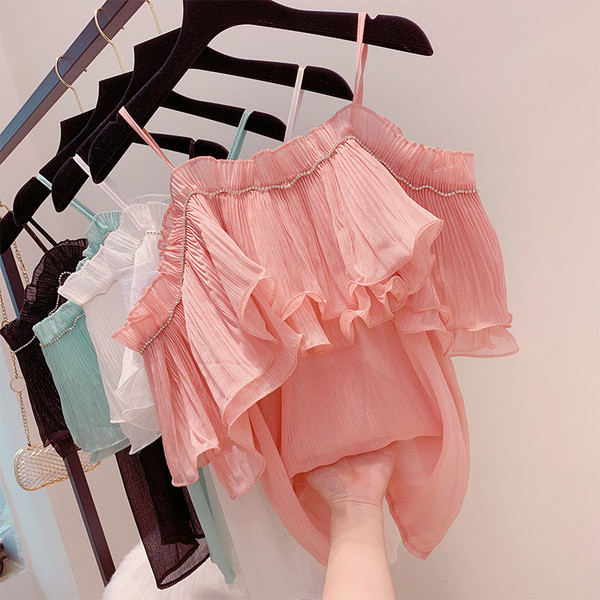 Maieu de dama cu bretele subtiri in mai multe culori