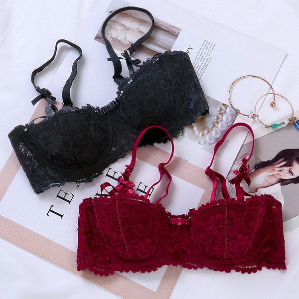 Női csipke intim szett három színben két részben